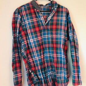 J crew men’s Plaid button up